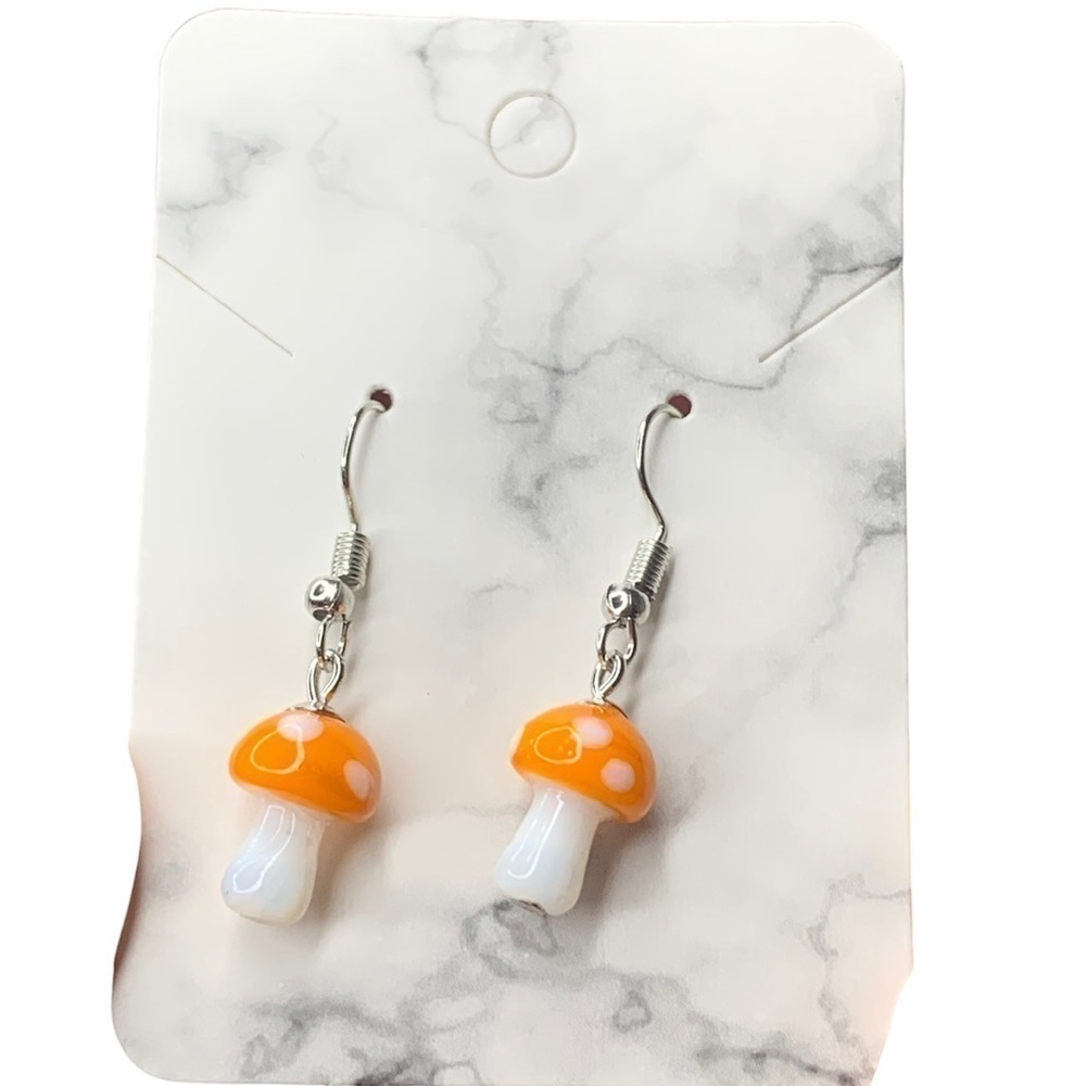 Mushroom earrings